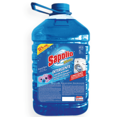 Sapolio detergente liquido flores 5 LT1