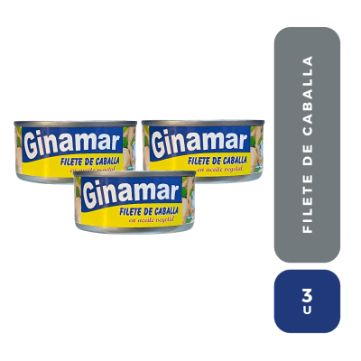 Ginamar filete de caballa x 3u