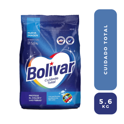 Bolivar detergente cuidado total 5.6 KG
