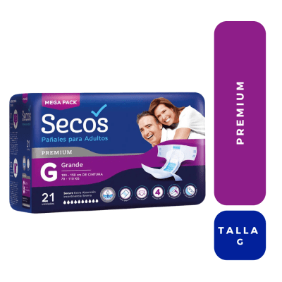 Secos Premium pañal talla 'G' x 21u