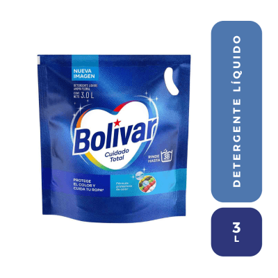 Bolivar detergente líquido cuidado total 3L.1