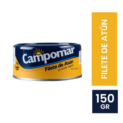Campomar filete de atún en aceite 150 gr