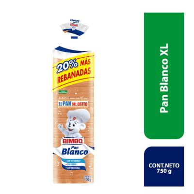 Bimbo pan de molde blanco extragrande 750 gr1