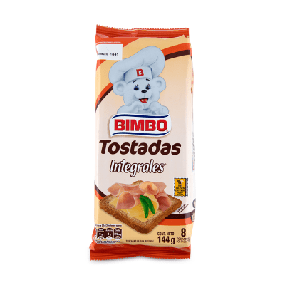 Bimbo tostada integral 144 gr