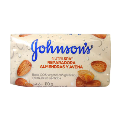 Johnsons jabon reparadora almendras y avena 110 gr1