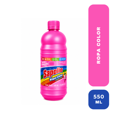 Sapolio Ropa Color Quitamanchas Sin Cloro 550ml1