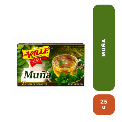Del valle muña x 25 filtrantes