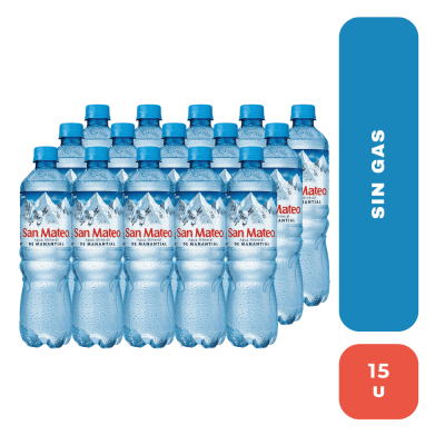 Pqt san mateo S/gas x 15u 600ml