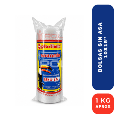 Plastimiq Rollomiq Bolsas 10x15'' – Bolsas de Polietileno en Rollo