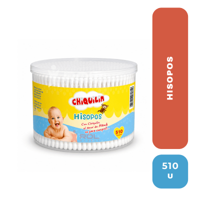 Chiquilin hisopos 510 unidades