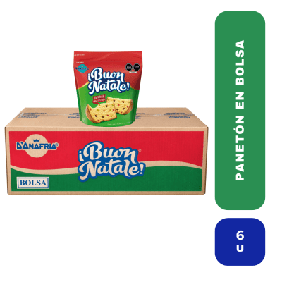 Caja buon natale en bolsa 800gr x 6 unidades1