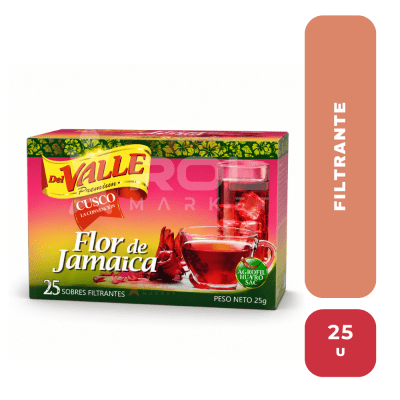 Del Valle flor de Jamaica X 25 sobres