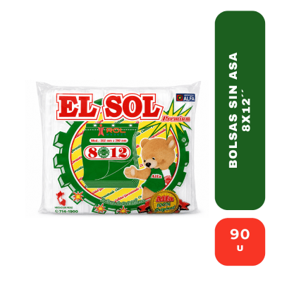 El Sol Alfa Bolsas 8 x 121