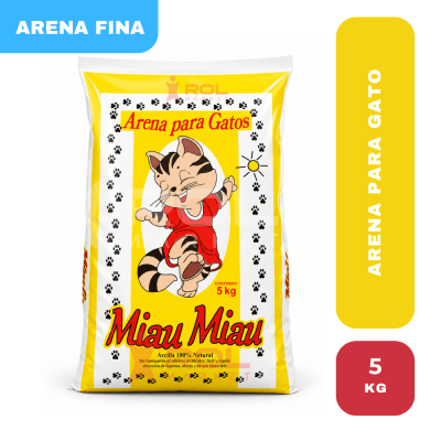 Miau miau arena para gatos 5 Kg1