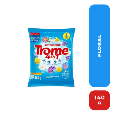 Trome detergente azul floral 140g1