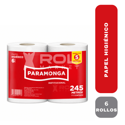 Paramonga papel higiénico institucional 245 M x 06 rollos1