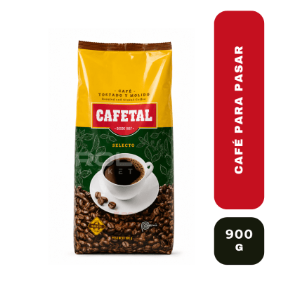 Cafetal Selecto Café Tostado y Molido 900g