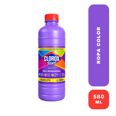 Clorox Ropa Color Sin Lejía Ultra Quitamanchas 580ml