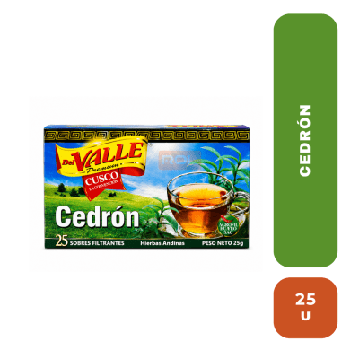 Del valle cedrón X 25 unidades