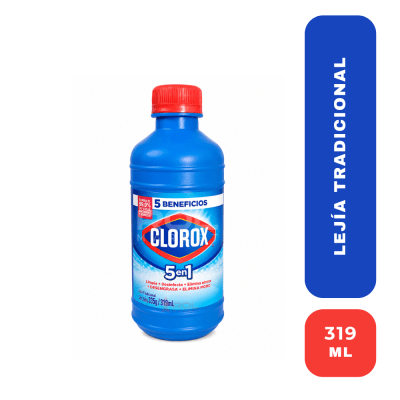 Clorox Lejía Tradicional 5 en 1 319ml
