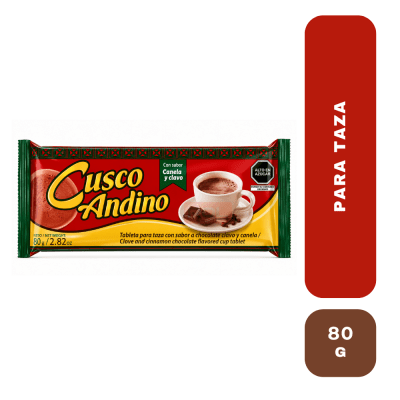 Cusco andino choco para taza canela y clavo 80 g