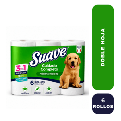 Suave verde papel higiénico 6 rollos1