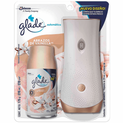 Glade automático abrazos de vainilla aparato +1 repuesto 270 ml1