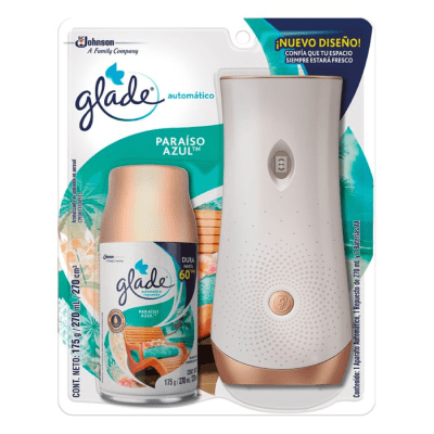 Glade automático paraiso azul aparato +1 repuesto 270 ml1