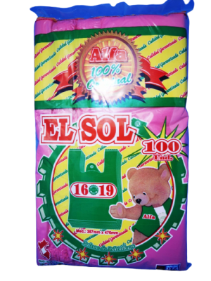 Alfa bolsas de colores con asa 16 x 19