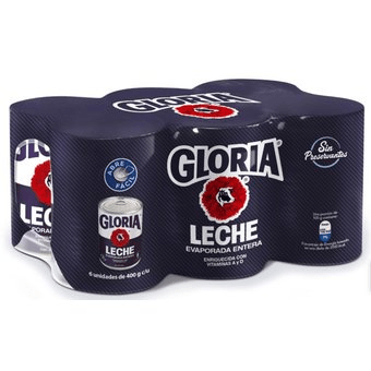 Six pack gloria azul EVAPORADA 390 Gr