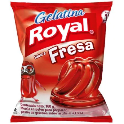 Royal gelatina sabor a fresa 160 gr