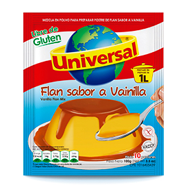 Universal flan sabor a vainilla vainilla 100 gr