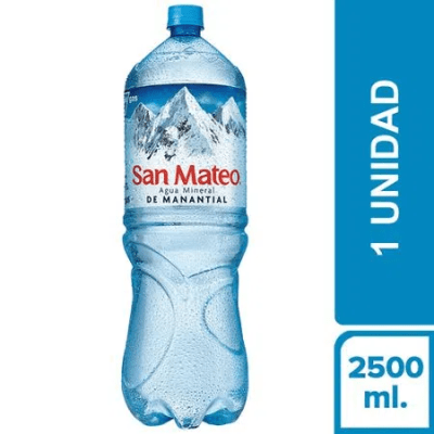 San mateo agua mineral sin gas 2.5 litros