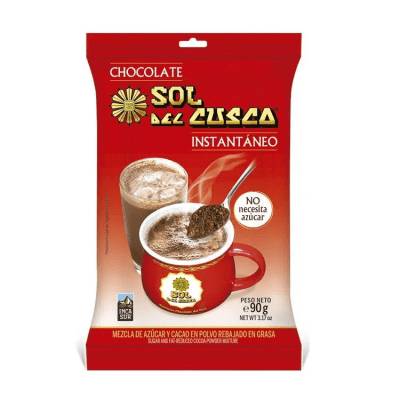 Sol del cusco chocolate instantaneo SOBRE 90 gr1