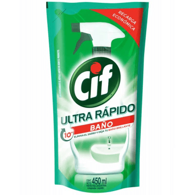 Cif ultra rapido baño REPUESTO 450 ml1