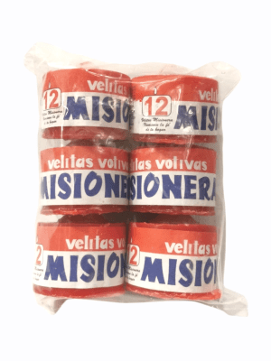 Misionera velas 12 horas X 6 UNI