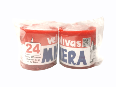 Misionera velas 24 horas X 2 UNI1