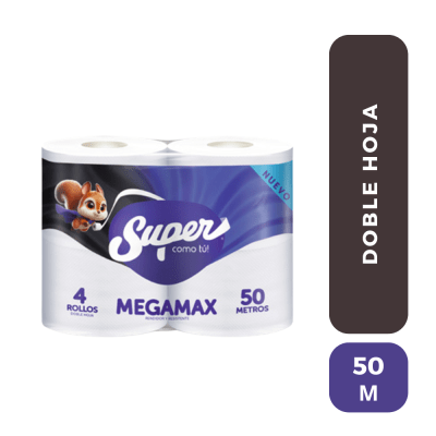 Super Megamax 50 Metros x 04 rollos