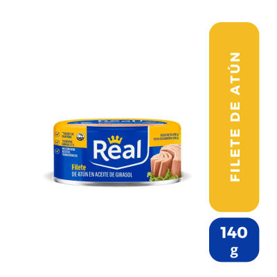 Real filete de atún en aceite de girasol 140g