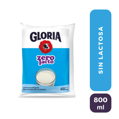 Gloria sin lactosa UHT bolsa 800 ml1
