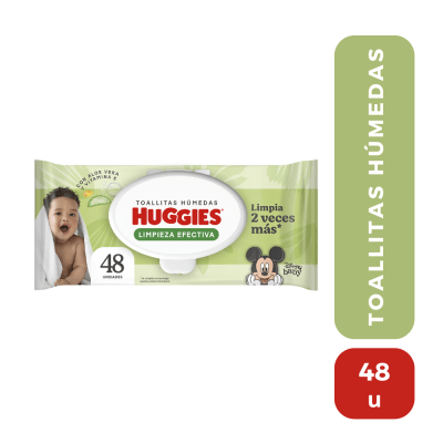 Huggies toallitas húmedas (verde) 48 Unid1
