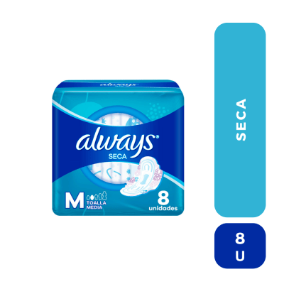 Always seca 8 toallas