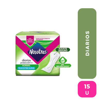 Nosotras diarios x 15 unid
