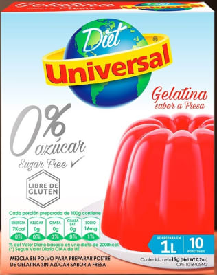 Universal gelatina fresa 0% azucar