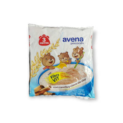 3 ositos avena c/ CANELA y clavo 100 GR