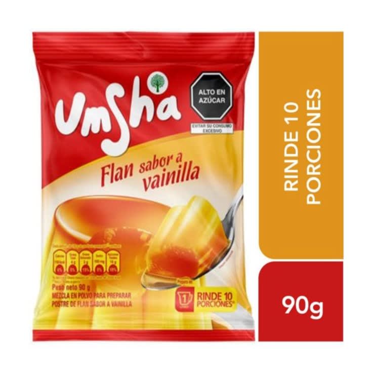 Umsha flan sabor a vainilla 95 gr