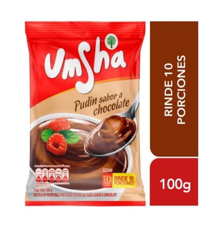 Umsha pudin sabor a chocolate 100 gr