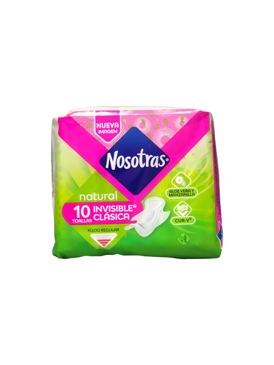 Nosotras invisible clasica 10 toallas