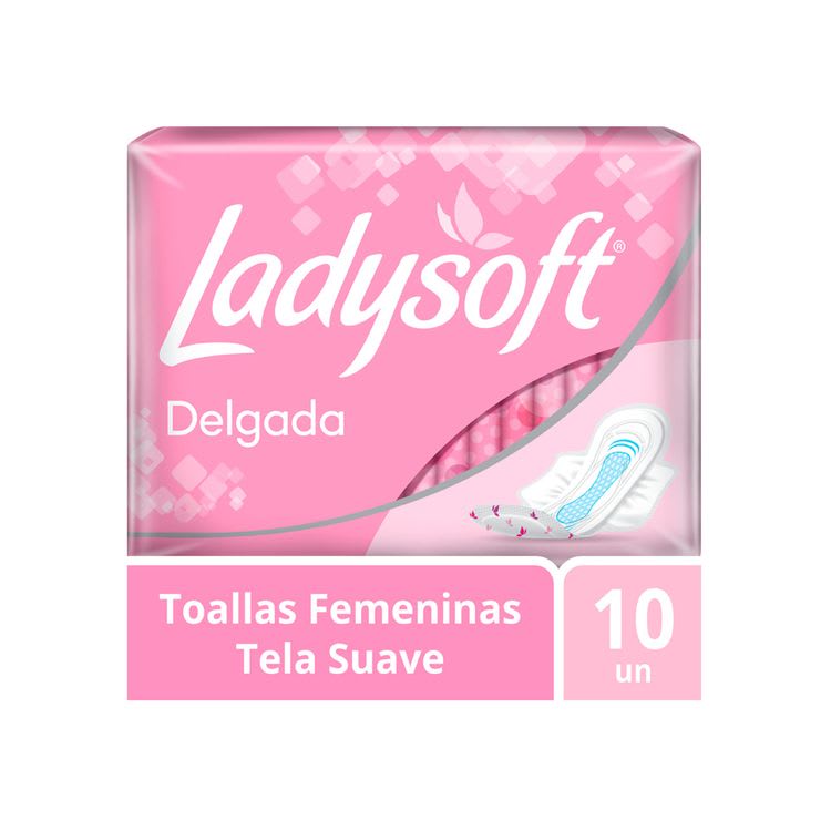Ladysoft delgada x 10 toallas