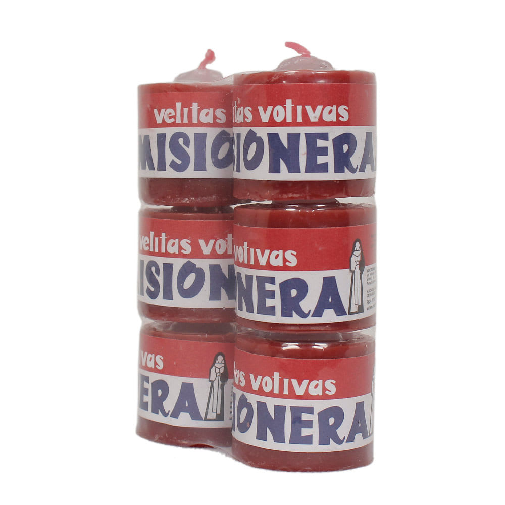 Misionera velas 10 horas X 6 UNI